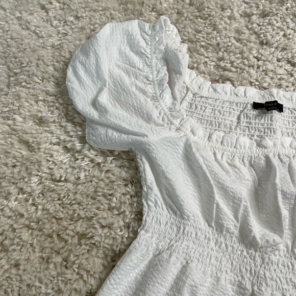 J. Crew Seersucker Babydoll Top Size XS - Picture 7 of 12